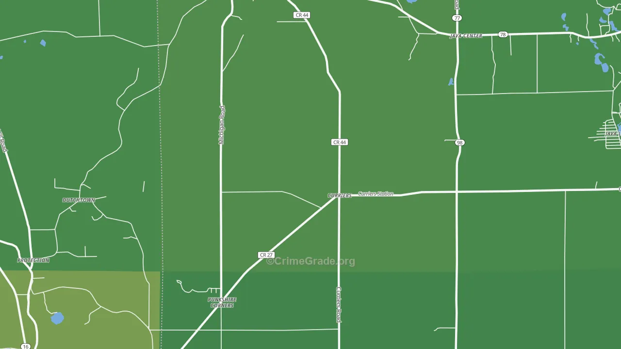 Curriers, NY Map of Vandalism Rates