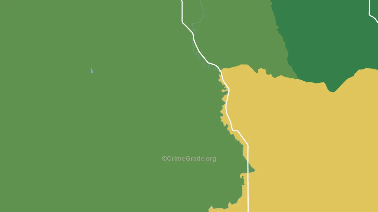 Curtis, WA Map of Vandalism Rates