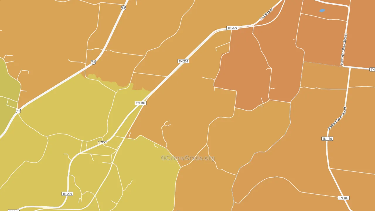 Curve, TN Map of Vandalism Rates