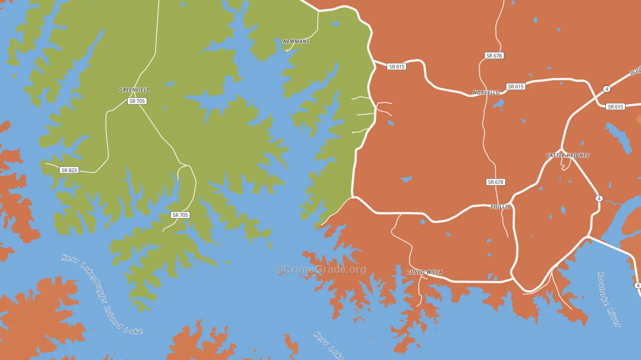 Cusco Willa, VA Map of Vandalism Rates