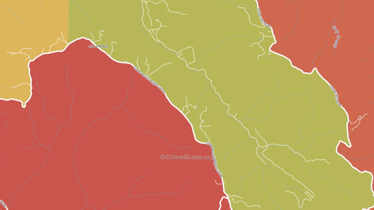 Cutten, CA Map of Vandalism Rates