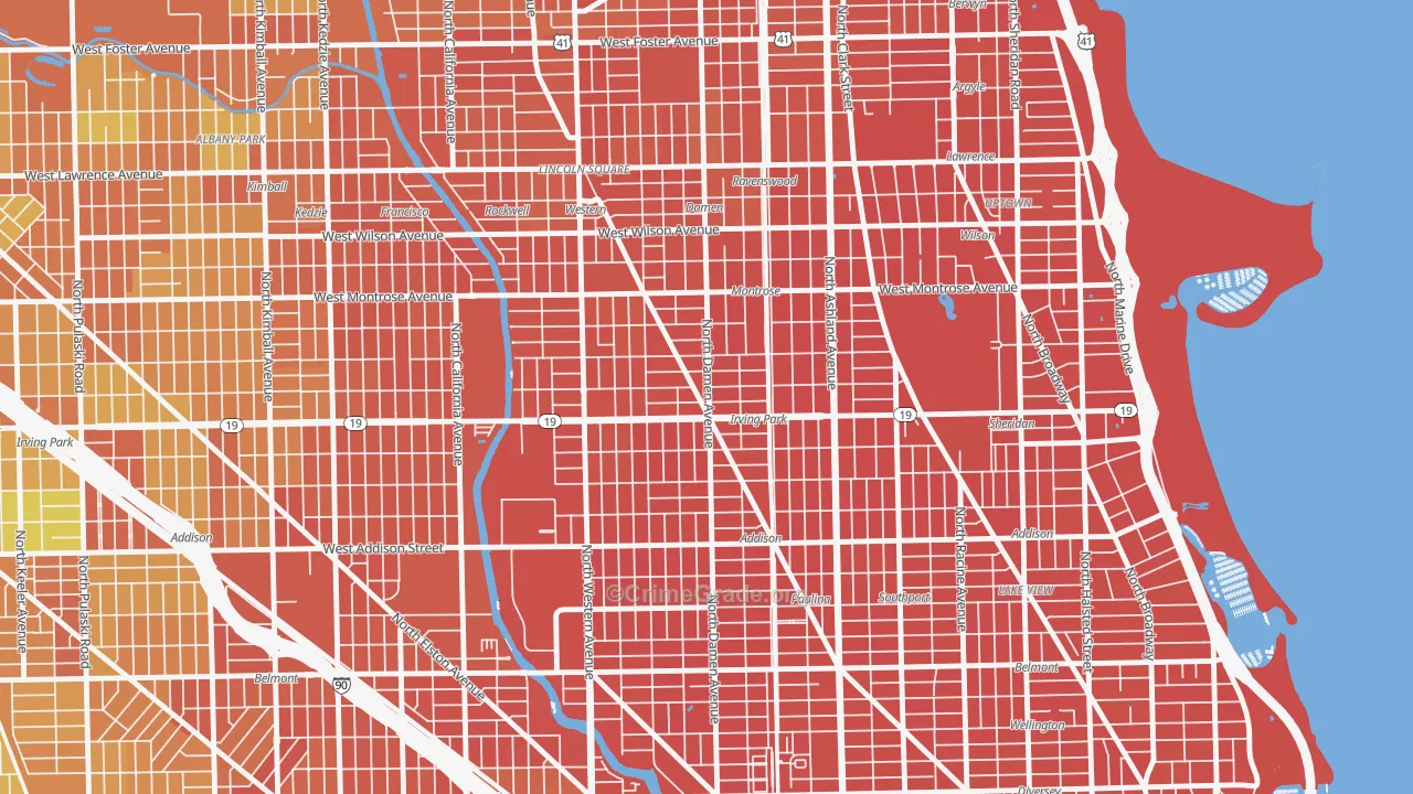 Cuyler, Chicago, IL Map of Vandalism Rates