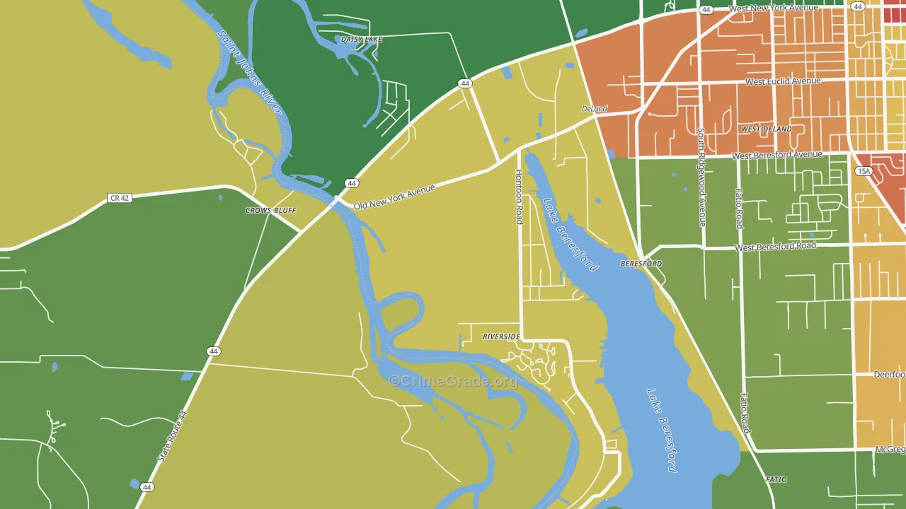 Cypress Lake Estates, FL Map of Vandalism Rates