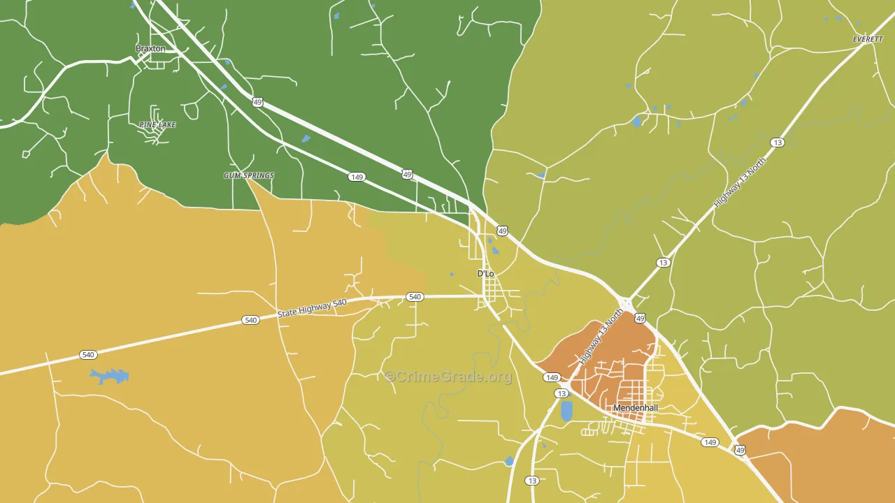 D'Lo, MS Map of Vandalism Rates