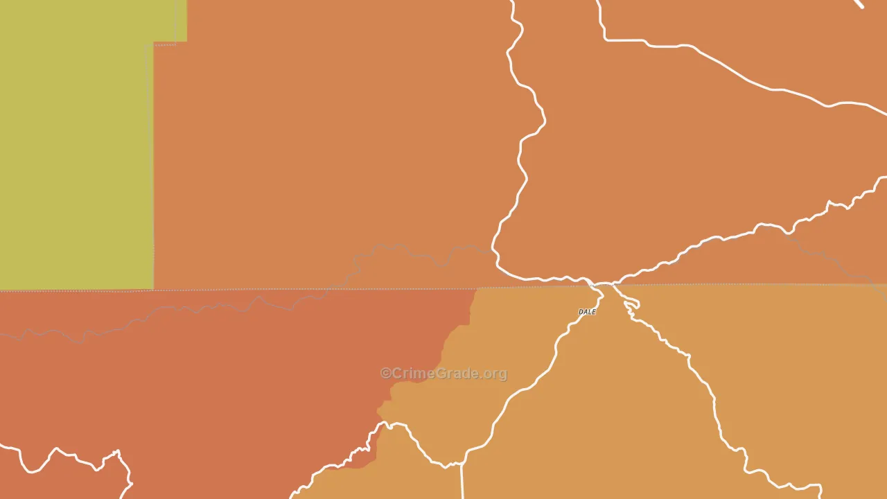 Dale, OR Map of Vandalism Rates