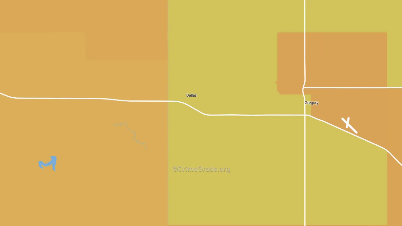 Dallas, SD Map of Vandalism Rates