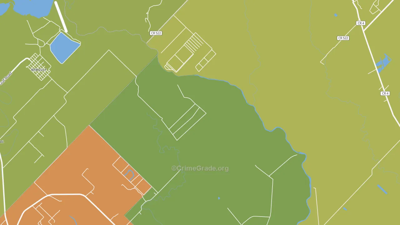 Danciger, TX Map of Vandalism Rates