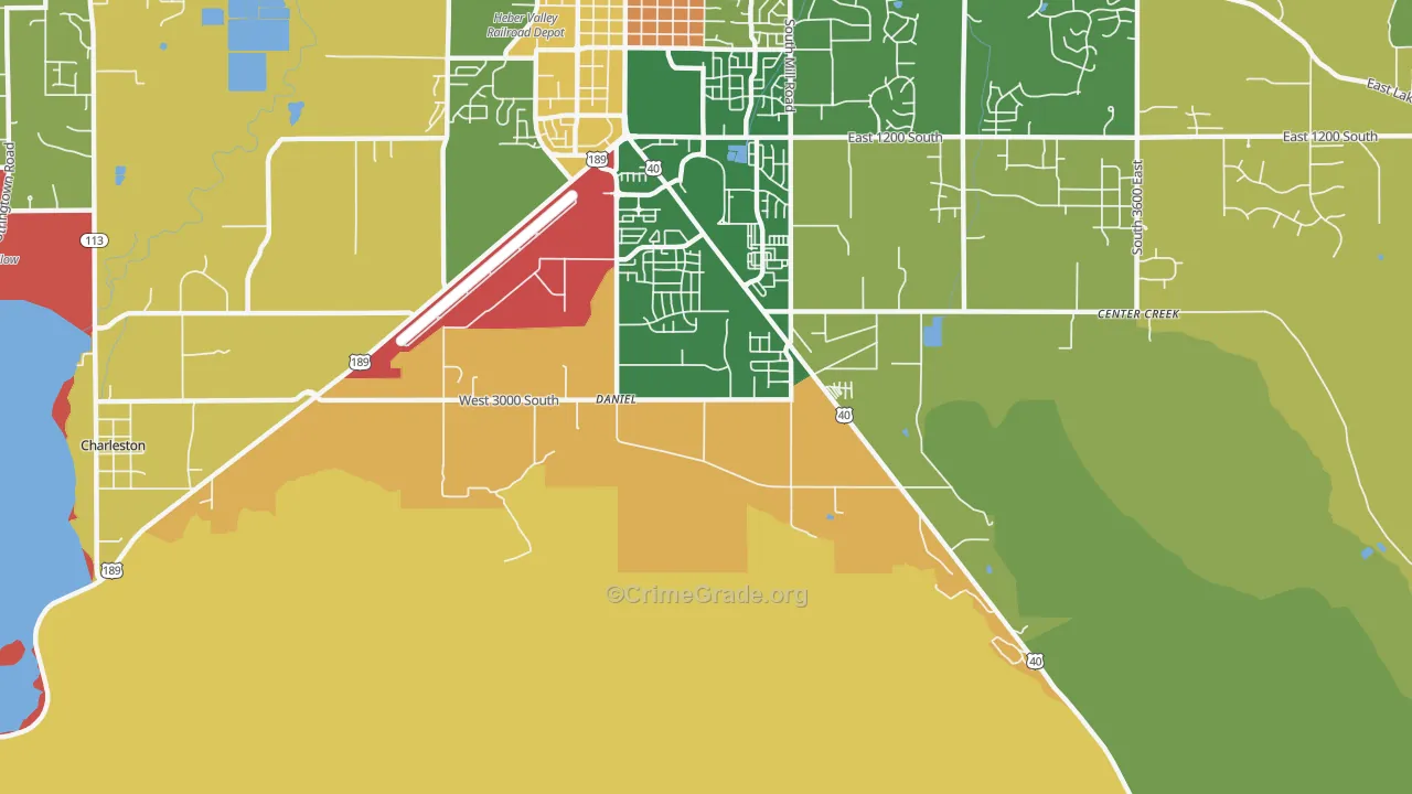 Daniel, UT Map of Vandalism Rates