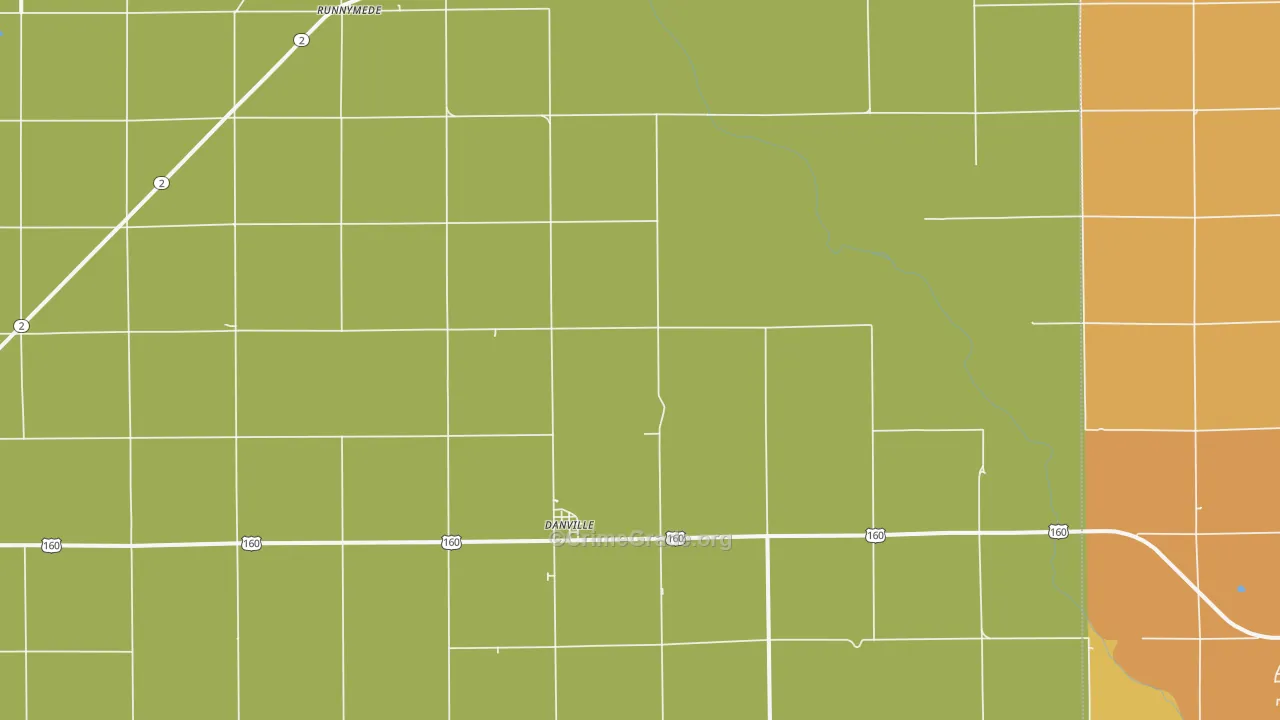 Danville, KS Map of Vandalism Rates
