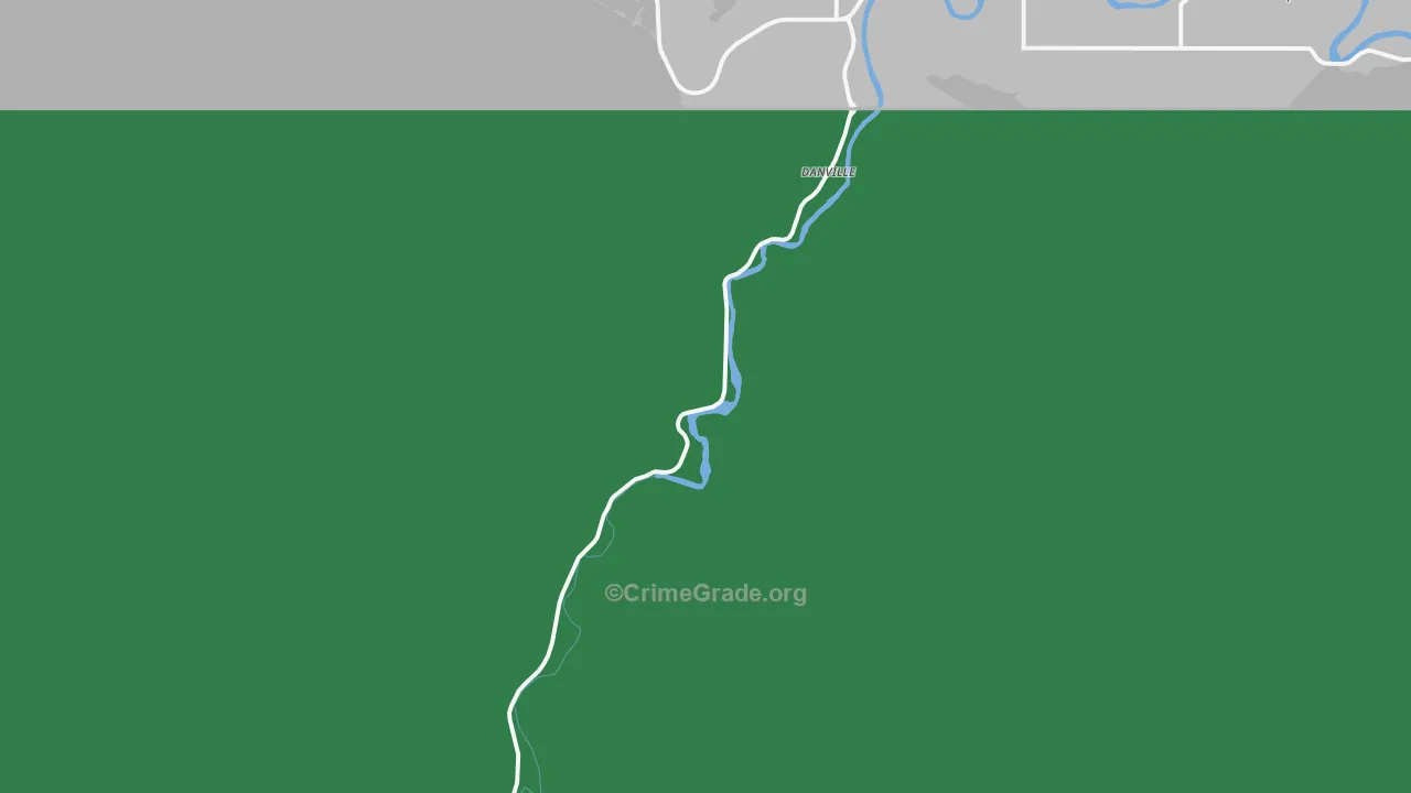 Danville, WA Map of Vandalism Rates
