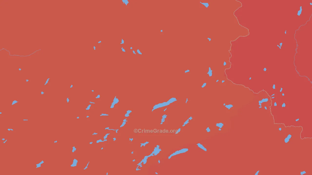 Dardanelle, CA Map of Vandalism Rates