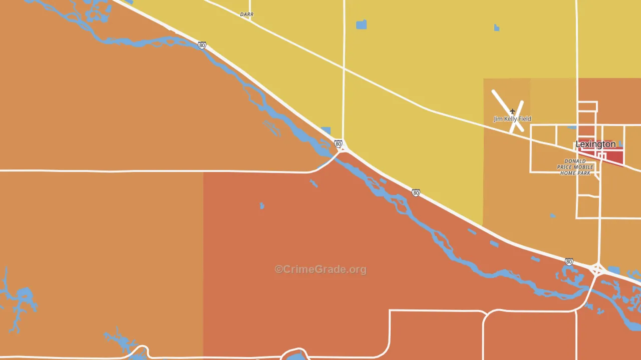 Darr, NE Map of Vandalism Rates