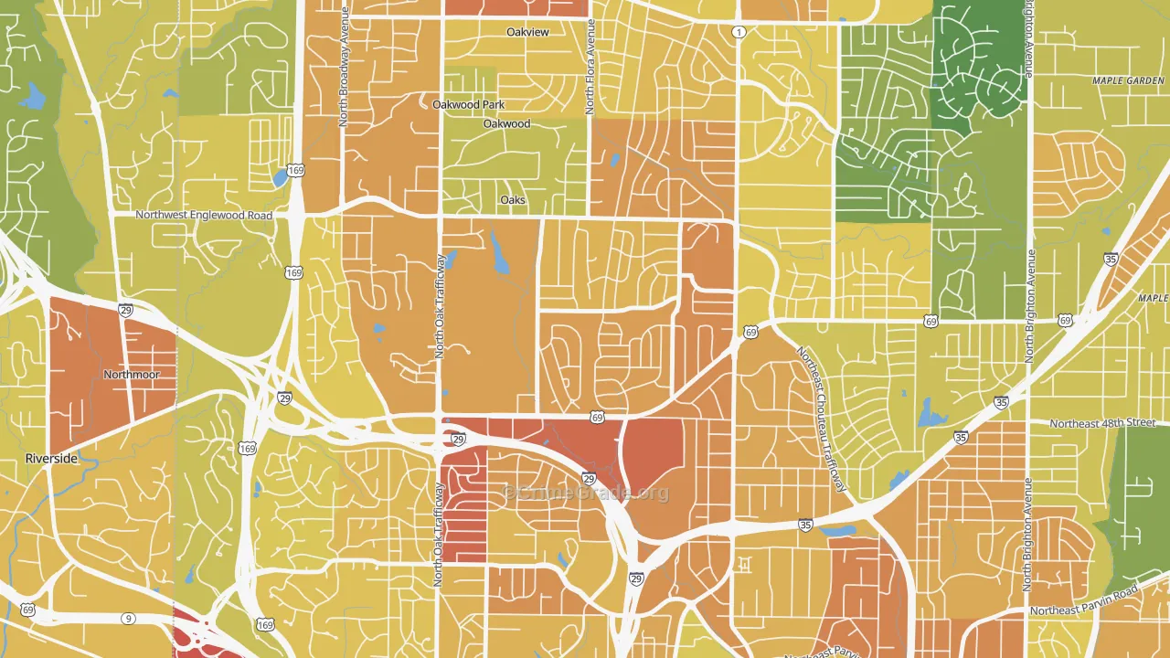 Davidson, Kansas City, MO Map of Vandalism Rates