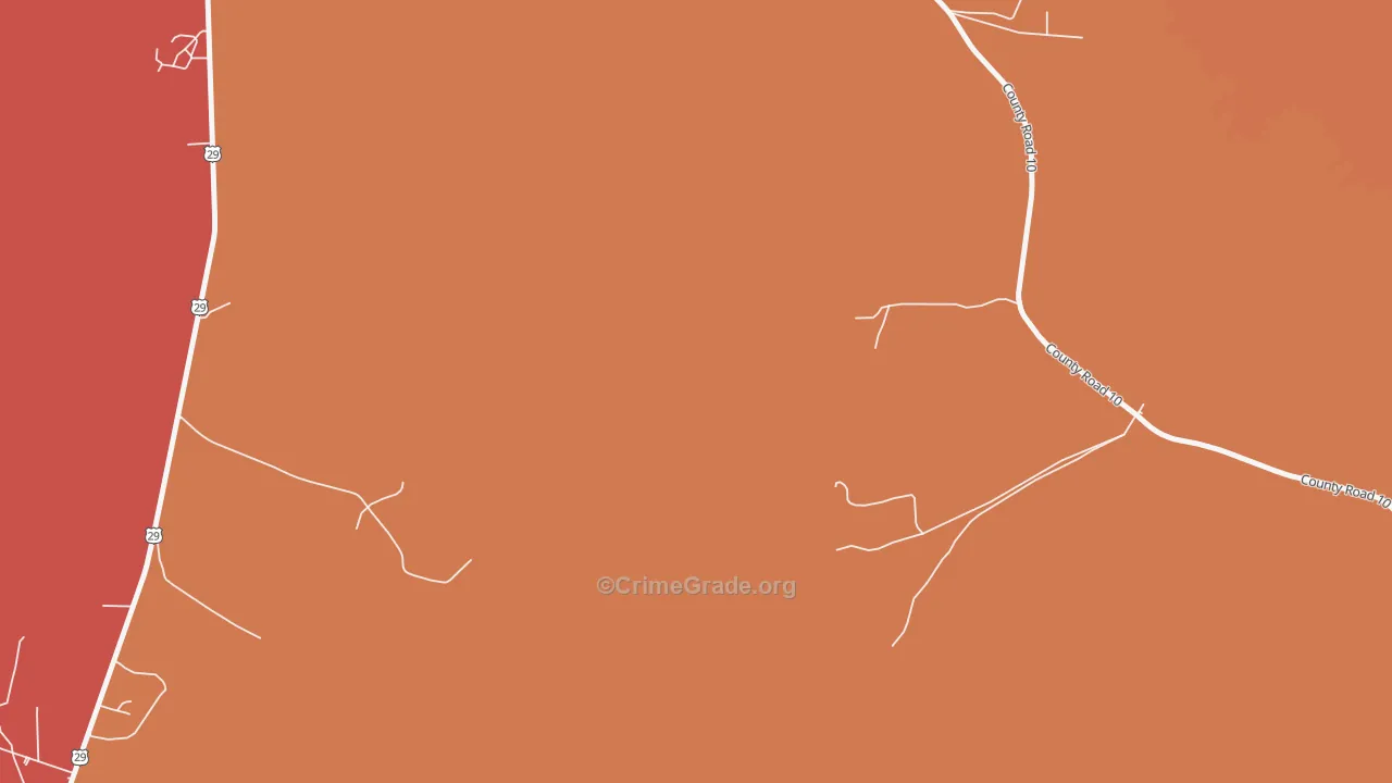 Davisville, AL Map of Vandalism Rates