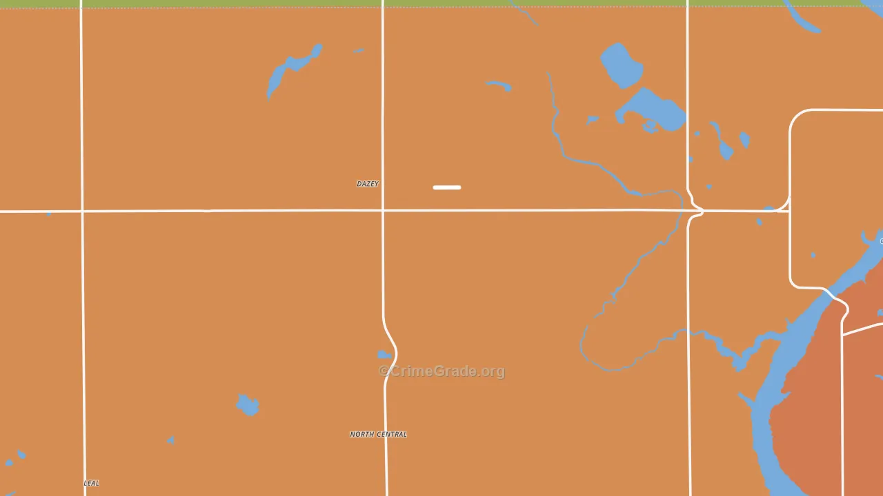 Dazey, ND Map of Vandalism Rates