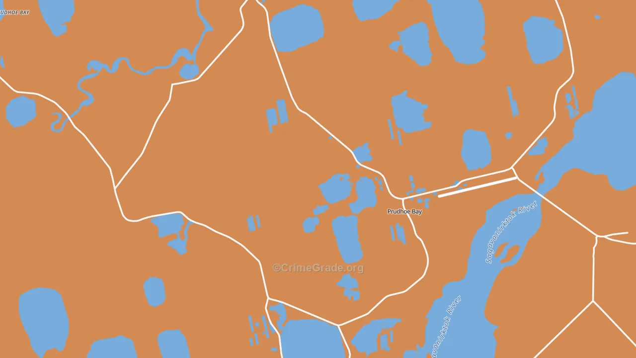 Deadhorse, AK Map of Vandalism Rates
