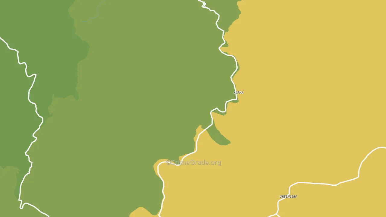 Deadwood, OR Map of Vandalism Rates