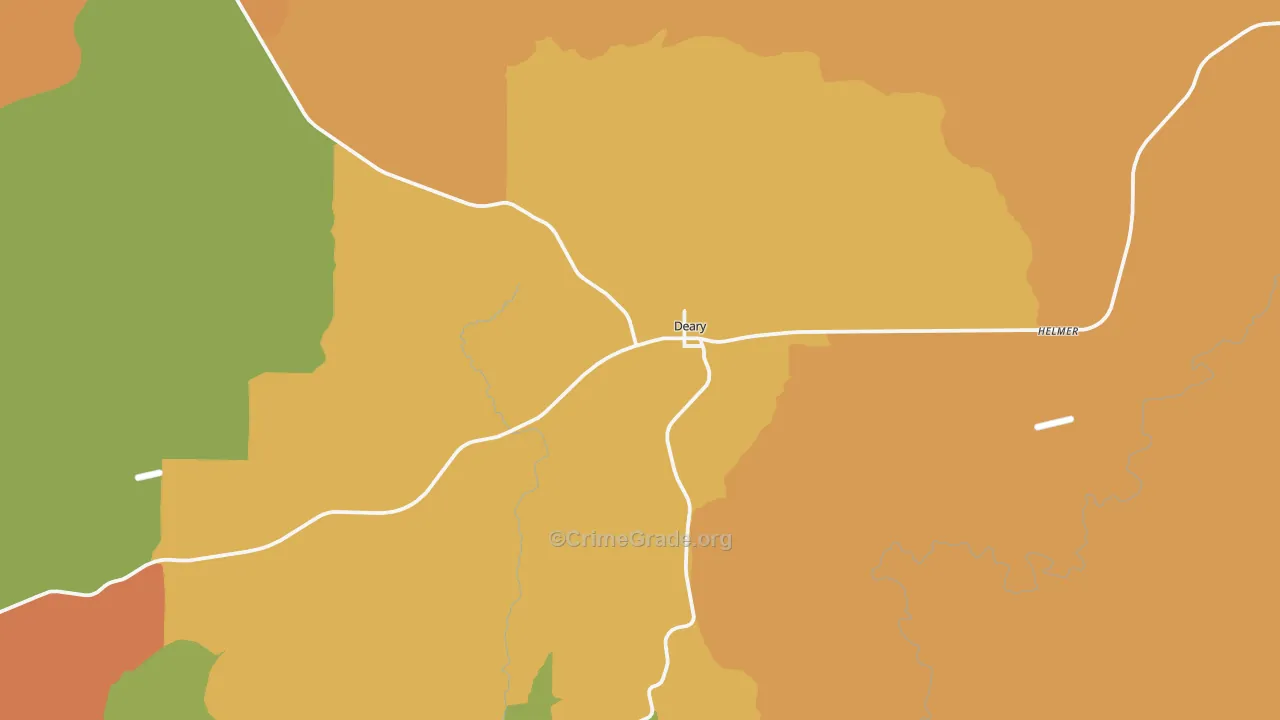 Deary, ID Map of Vandalism Rates