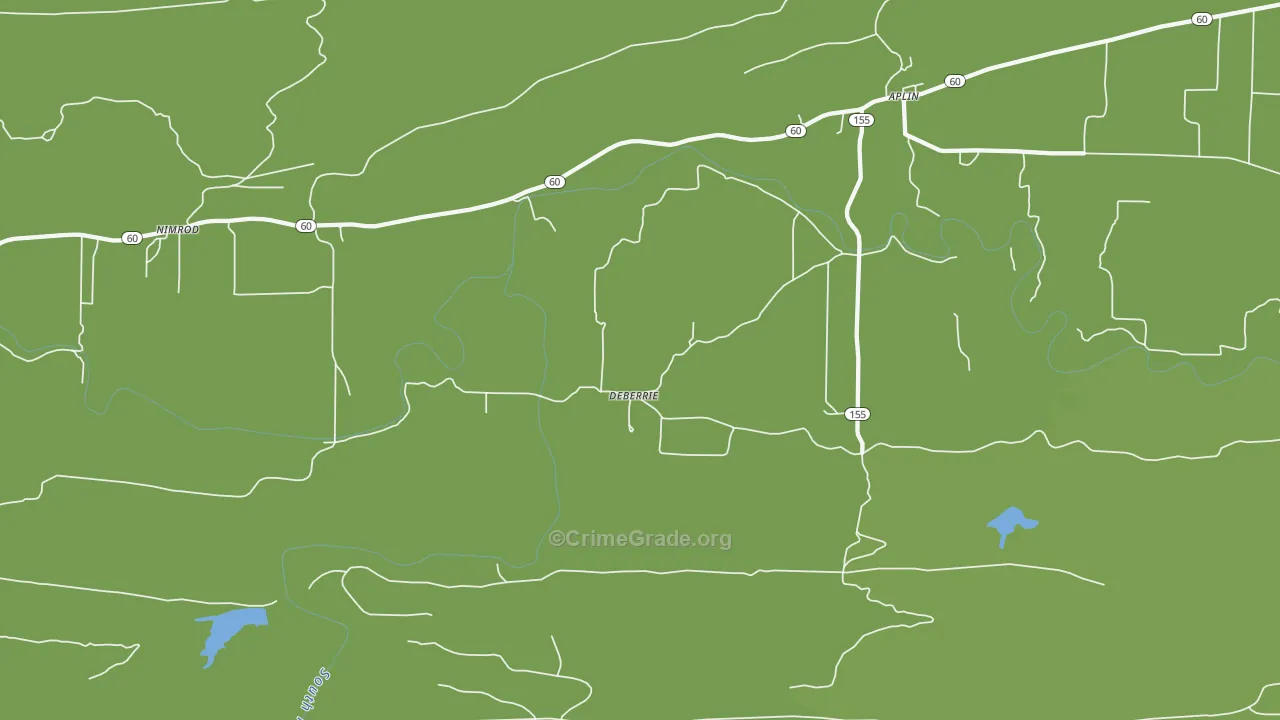 DeBaerrie, AR Map of Vandalism Rates