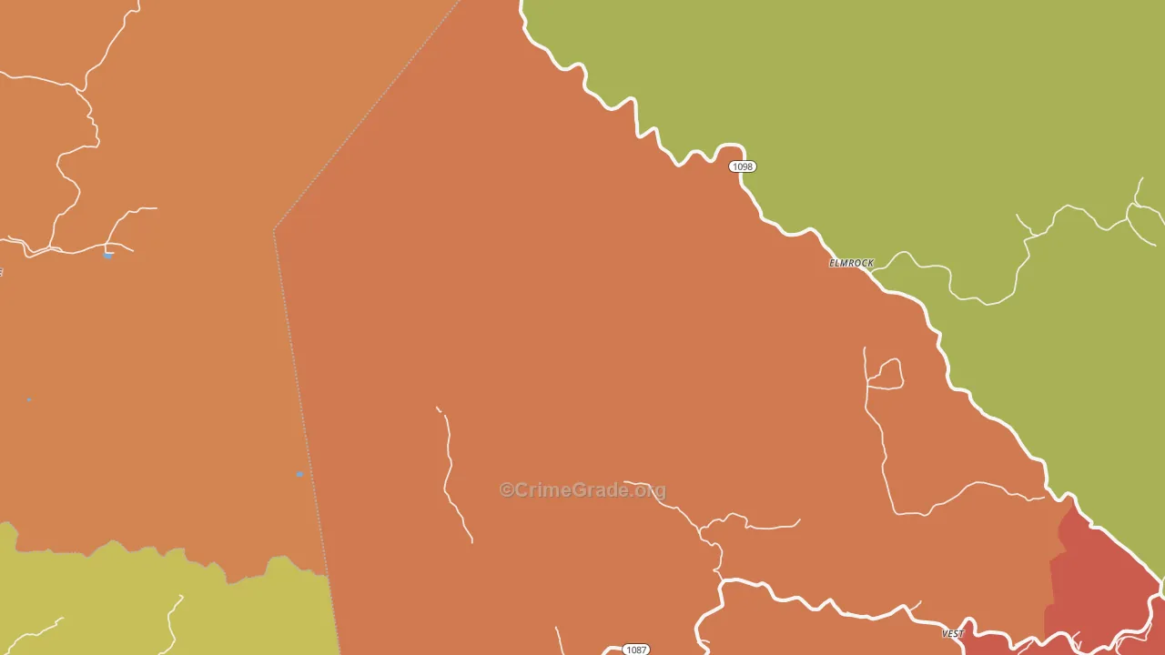 Decoy, KY Map of Vandalism Rates