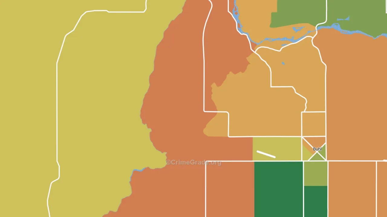 Deep Creek, ID Map of Vandalism Rates