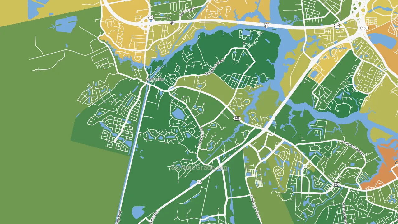 Deep Creek South, Chesapeake, VA Map of Vandalism Rates