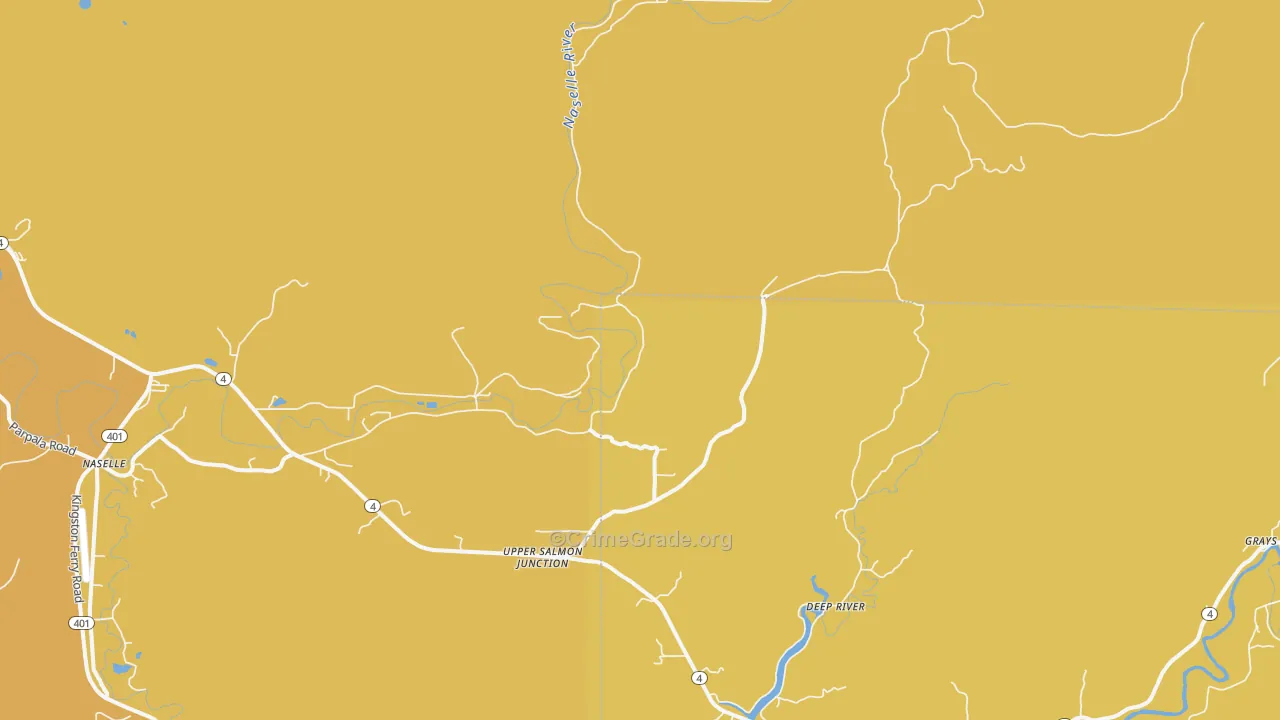 Deep River, WA Map of Vandalism Rates