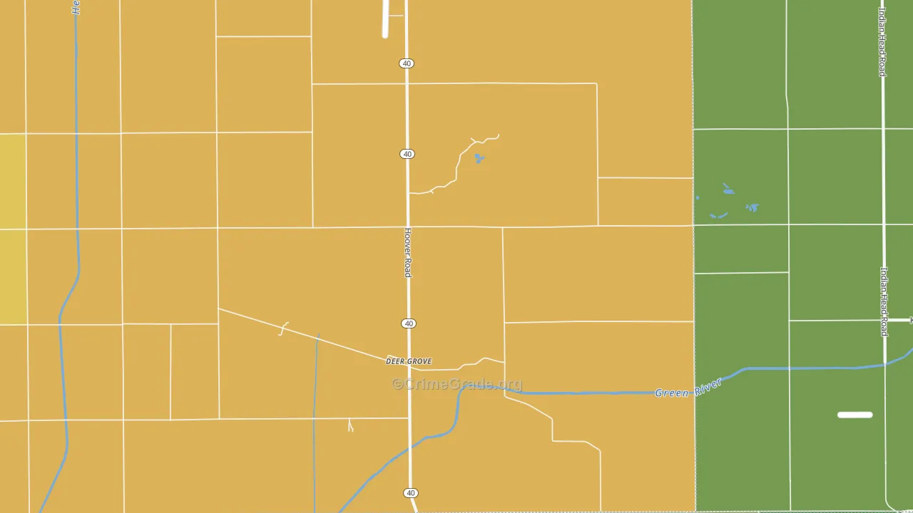 Deer Grove, IL Map of Vandalism Rates