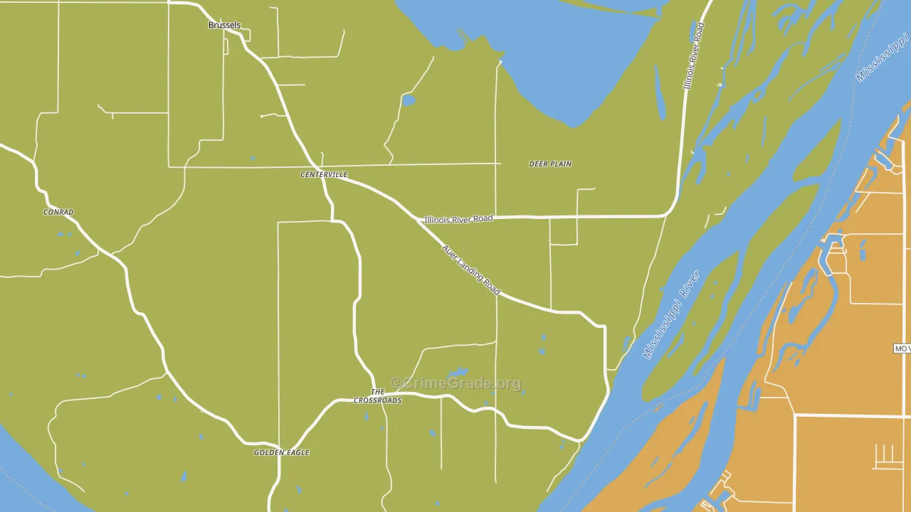 Deer Plain, IL Map of Vandalism Rates