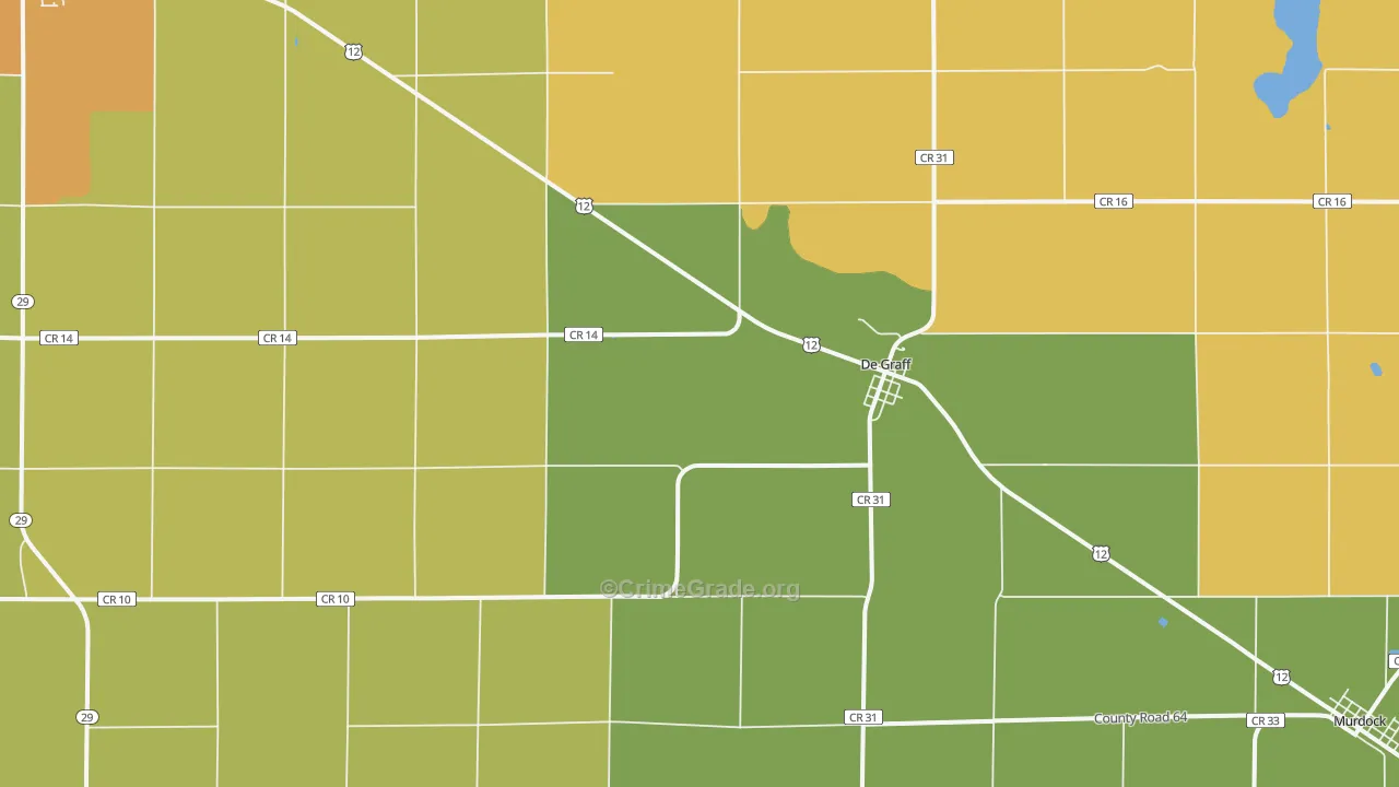 DeGraff, MN Map of Vandalism Rates