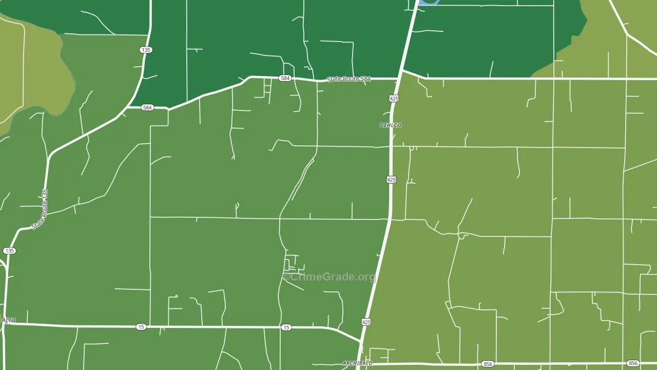 Dehlco, LA Map of Vandalism Rates