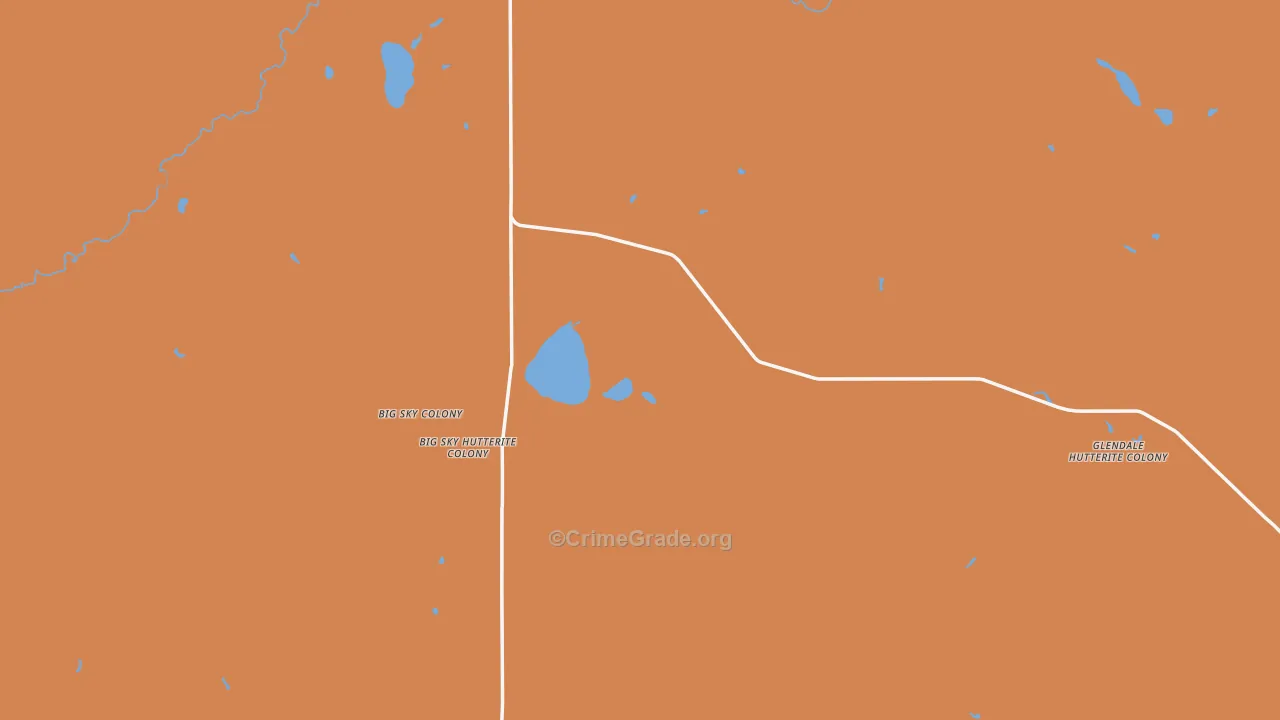 Del Bonita, MT Map of Vandalism Rates