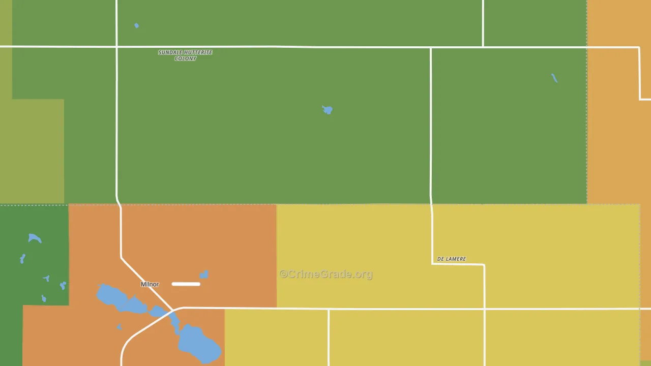 DeLamere, ND Map of Vandalism Rates