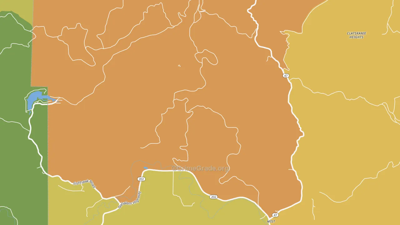 DeLena, OR Map of Vandalism Rates