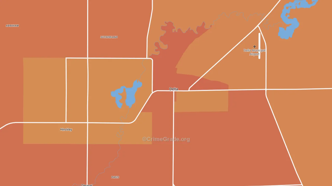 Delta, UT Map of Vandalism Rates