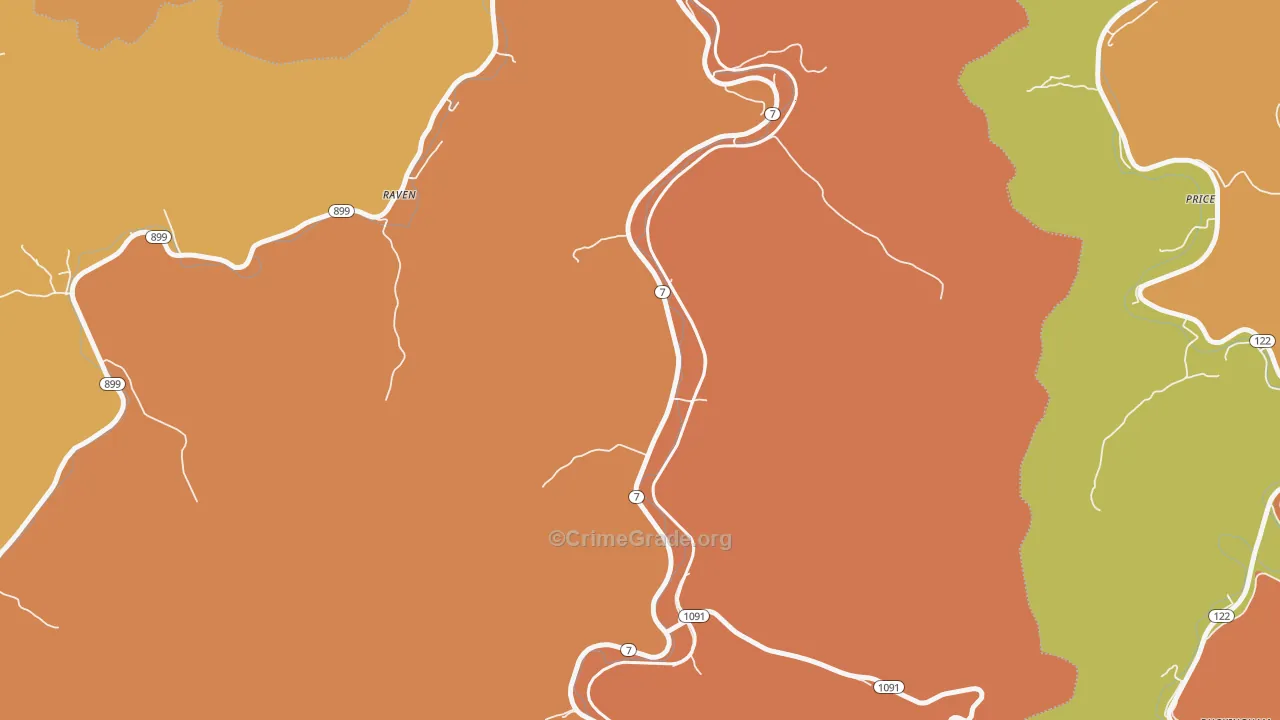 Dema, KY Map of Vandalism Rates