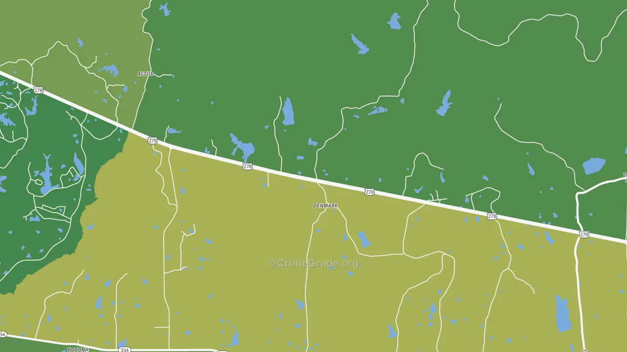 Denmark, MS Map of Vandalism Rates