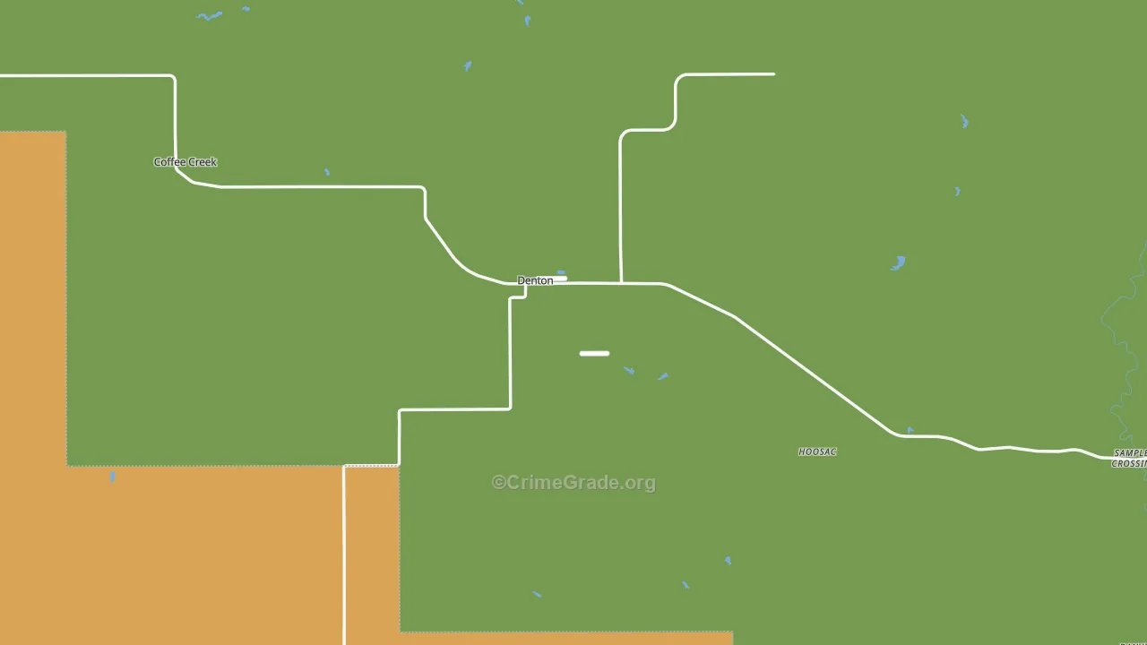 Denton, MT Map of Vandalism Rates