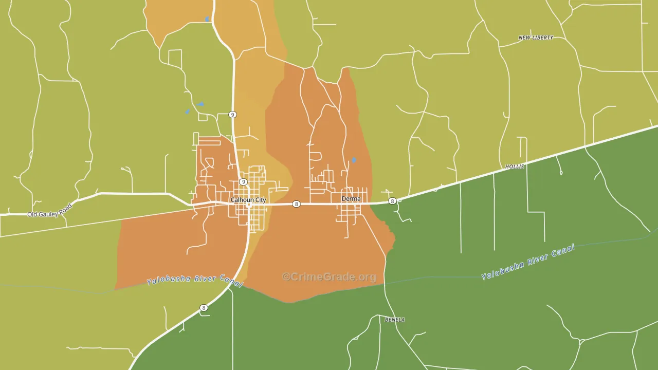 Derma, MS Map of Vandalism Rates