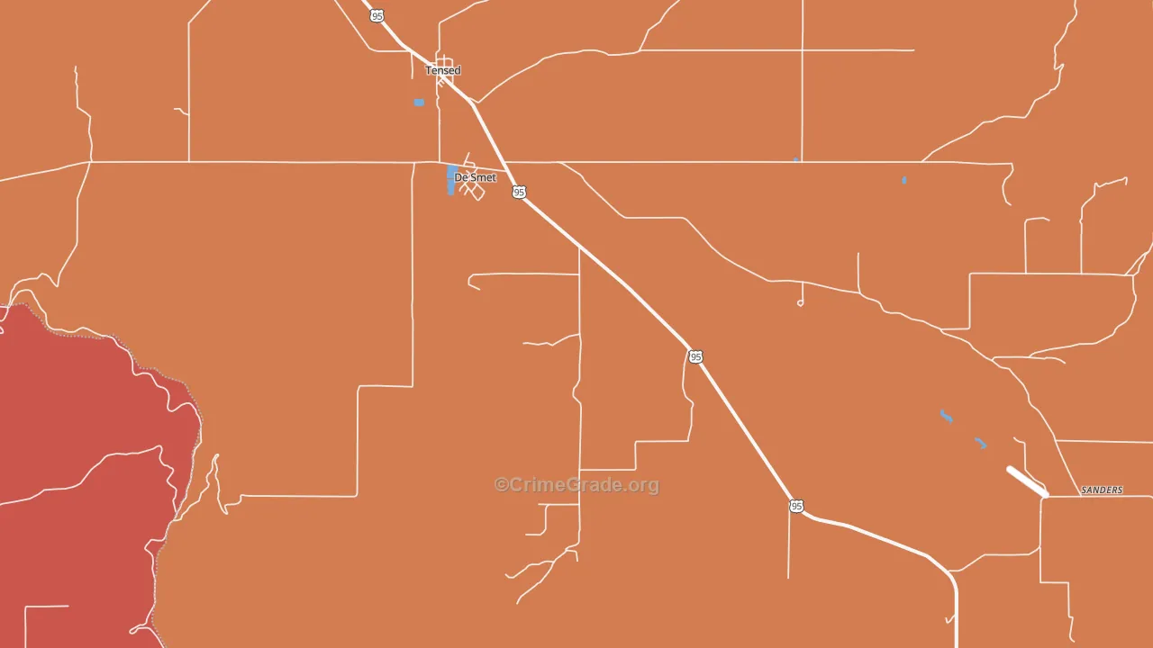 DeSmet, ID Map of Vandalism Rates