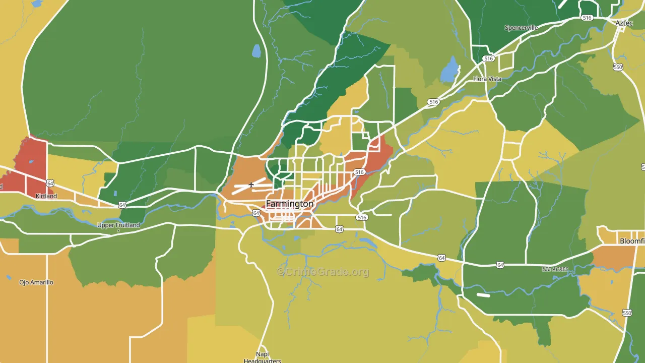 DeSmet, NM Map of Vandalism Rates