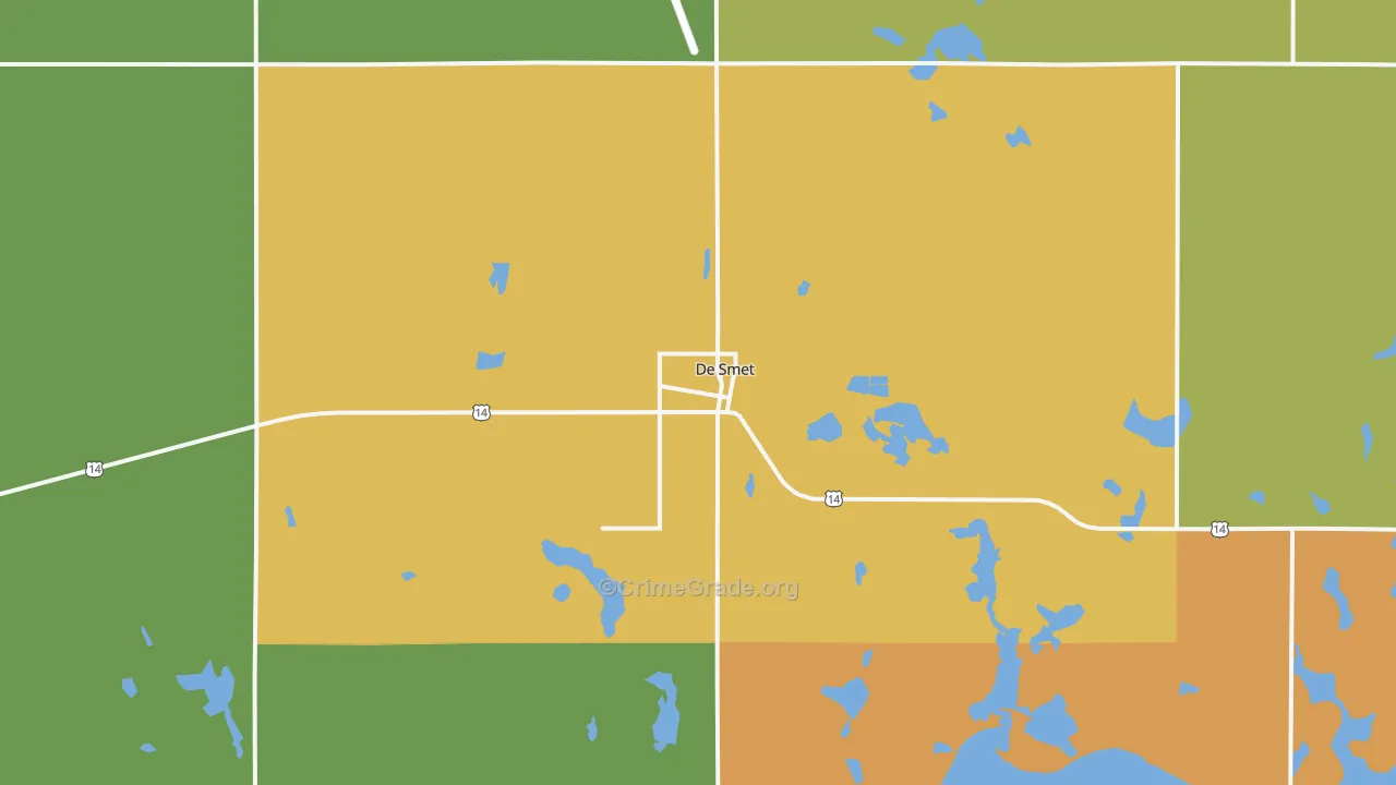 DeSmet, SD Map of Vandalism Rates
