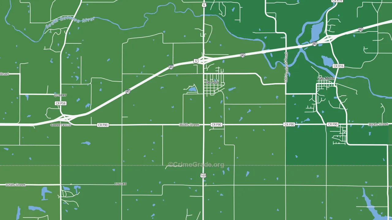 DeSoto, IA Map of Vandalism Rates
