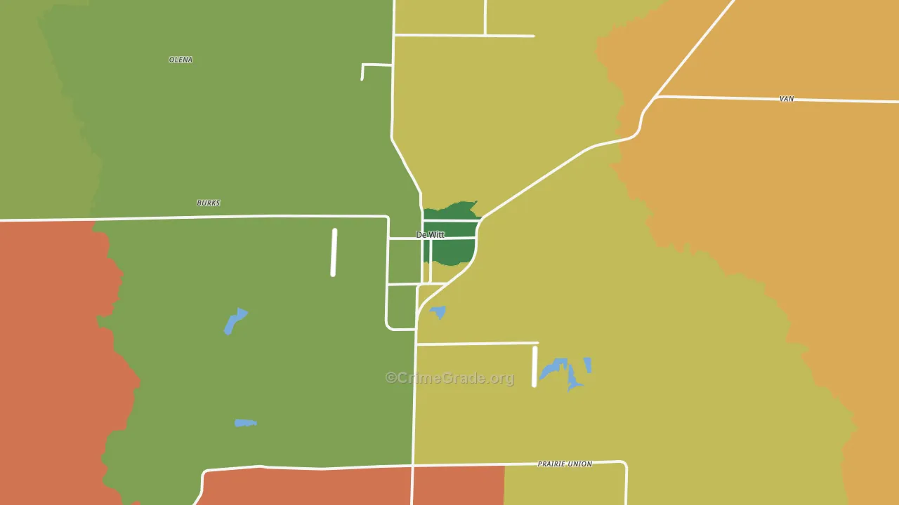 DeWitt, AR Map of Vandalism Rates