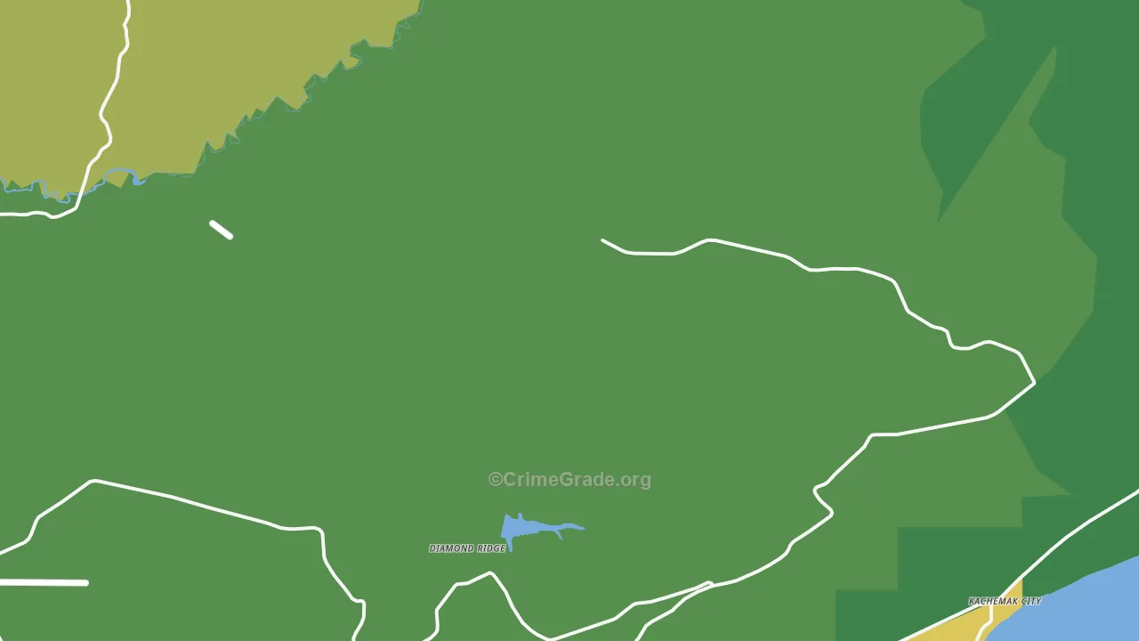 Diamond Ridge, AK Map of Vandalism Rates