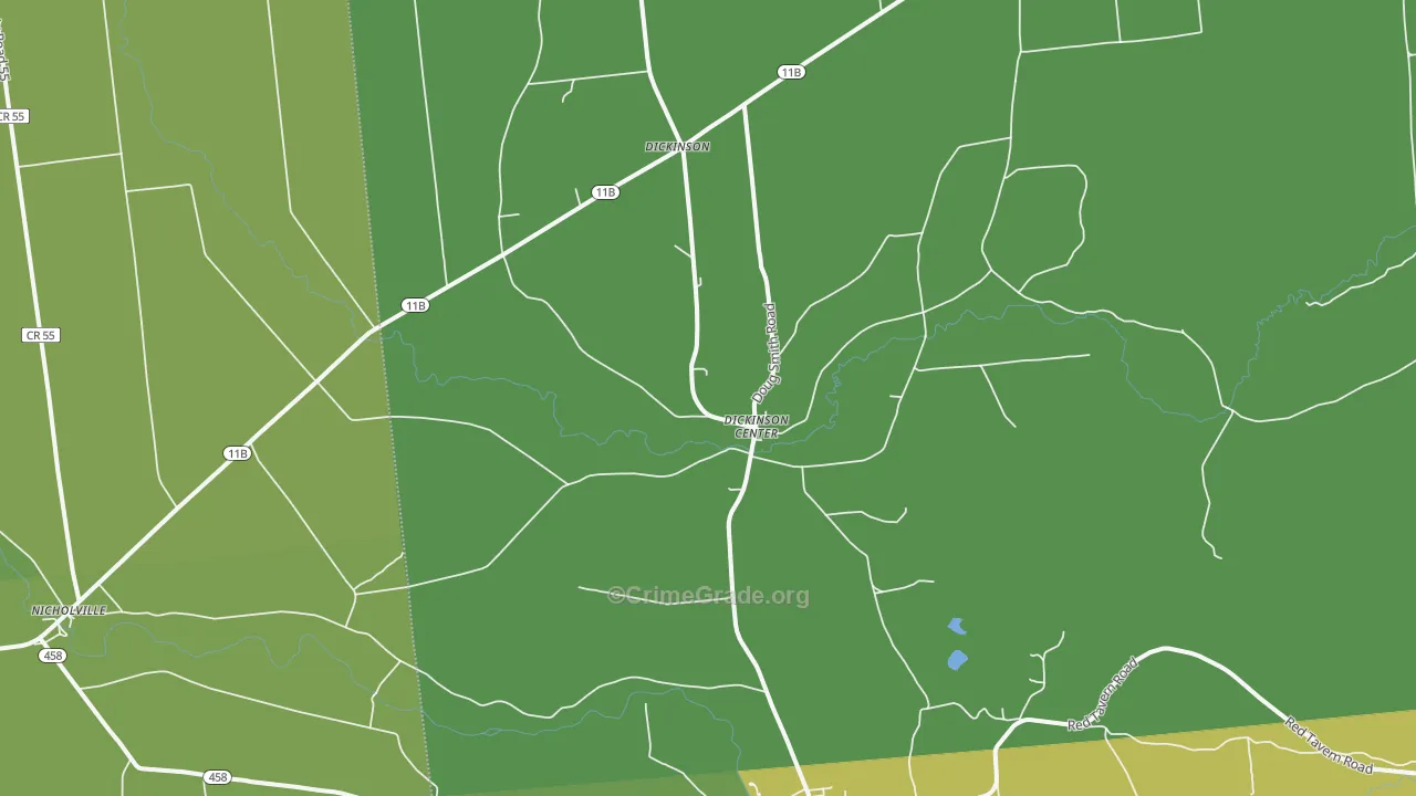 Dickinson Center, NY Map of Vandalism Rates