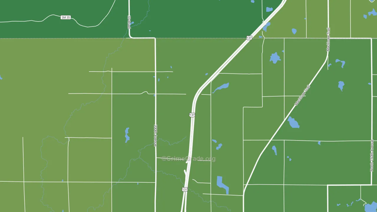 Dighton, MI Map of Vandalism Rates