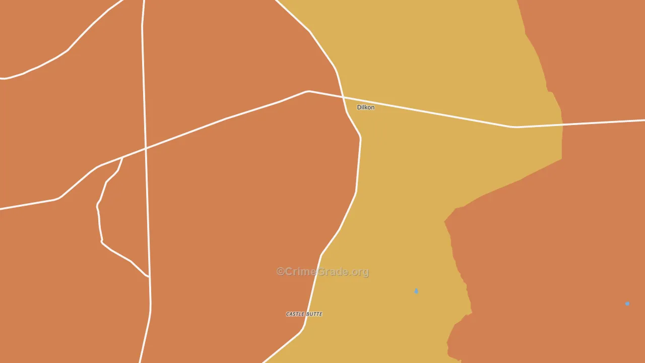 Dilkon, AZ Map of Vandalism Rates