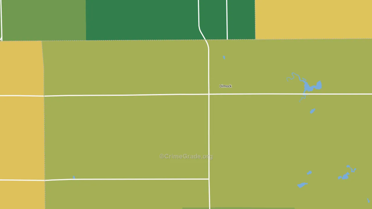 Dimock, SD Map of Vandalism Rates