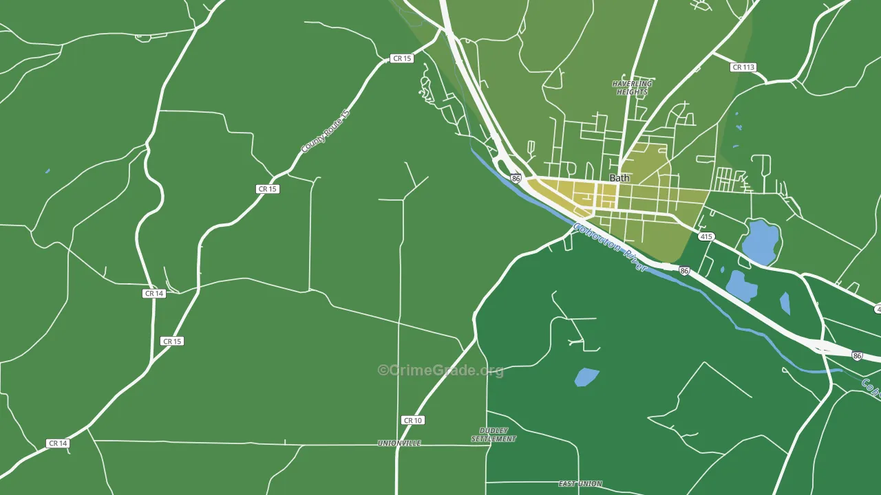 Dineharts, NY Map of Vandalism Rates